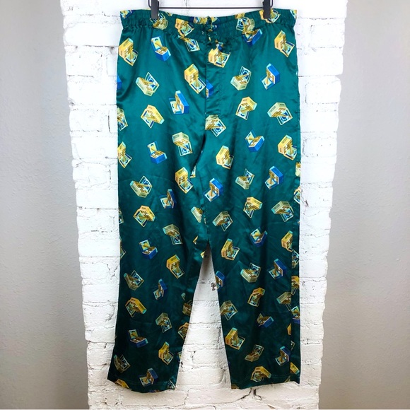Vintage Other - Vintage 90’s Honor’s Satin Cigar Box Sleep Pants